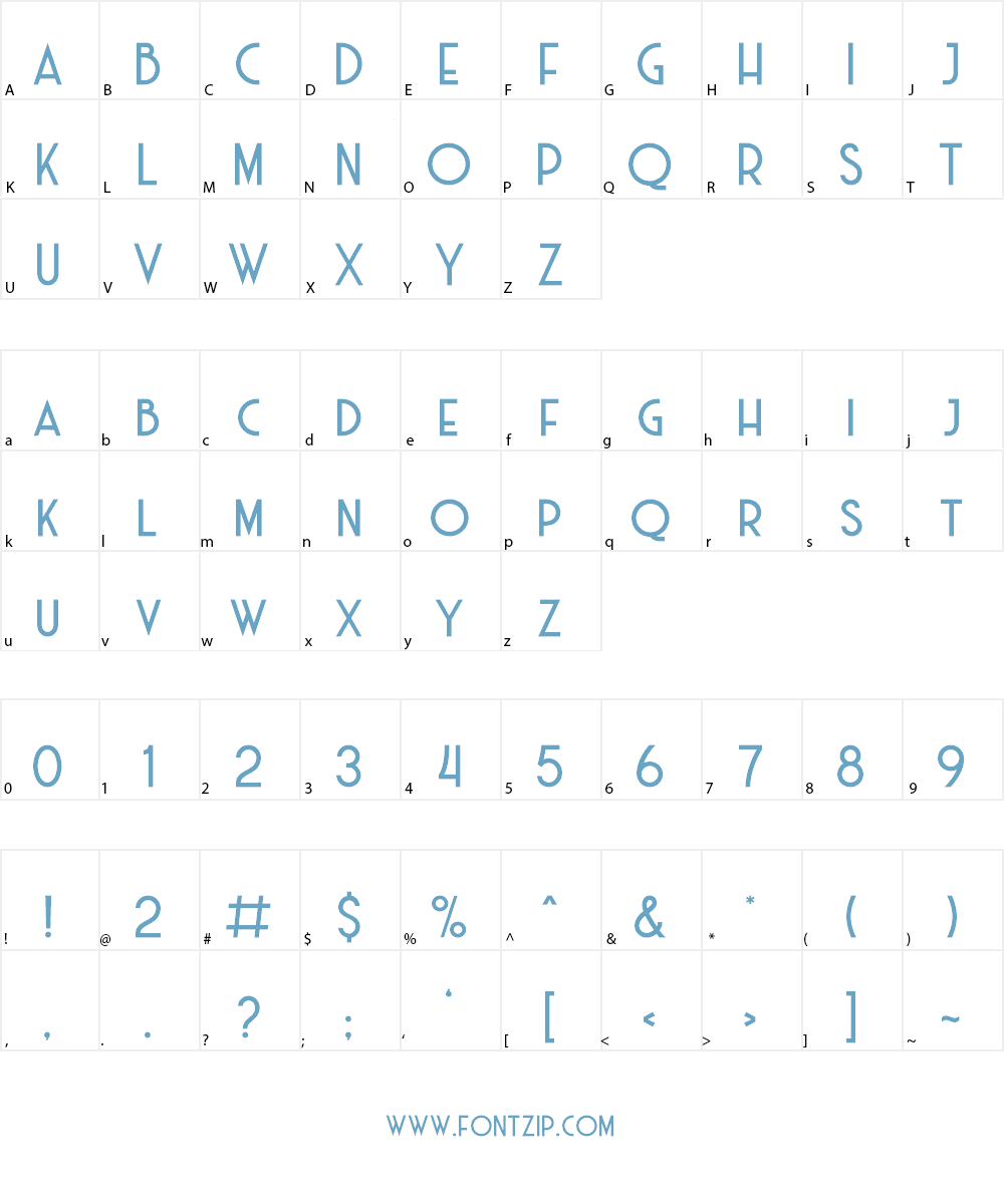 Haarlem Deco Demo Font Character